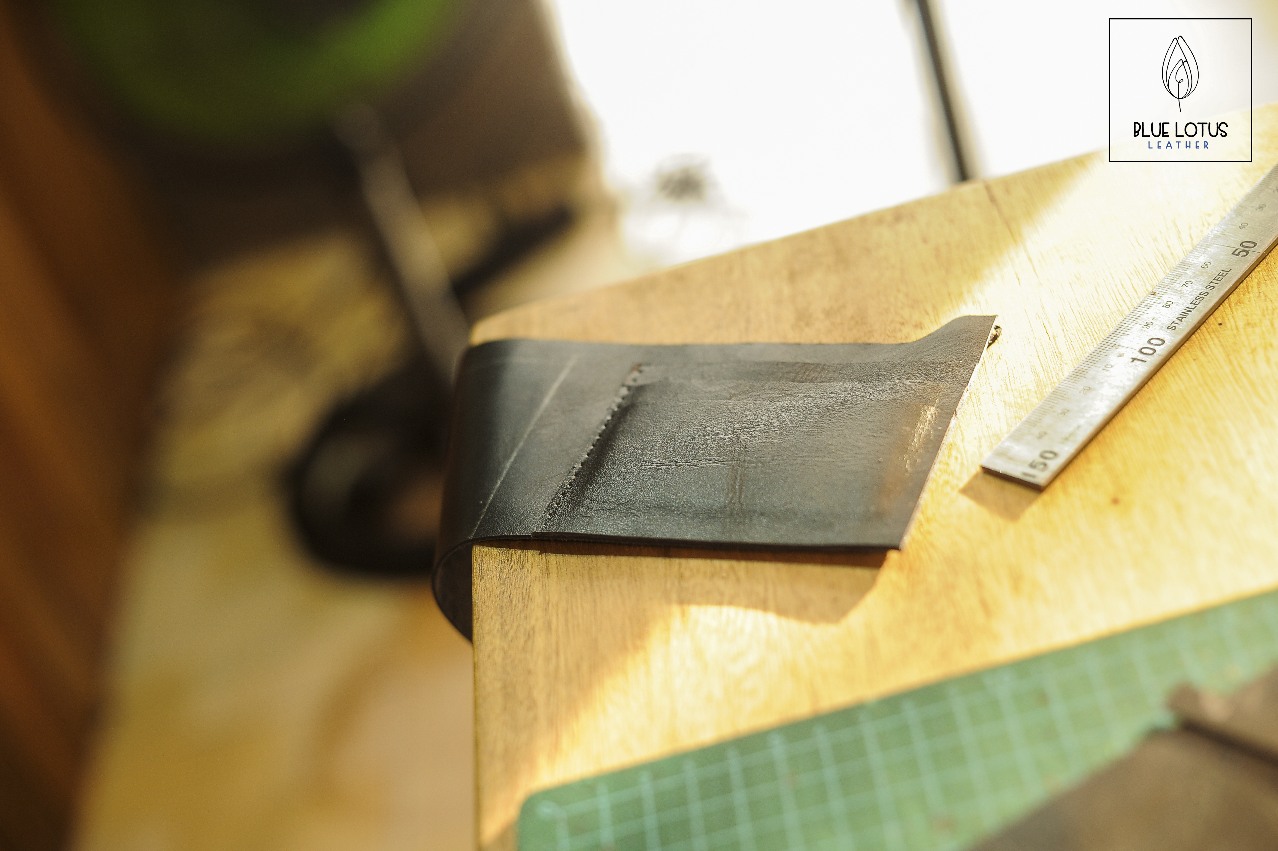 how to make DIY leather handmade men wallet